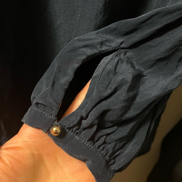 Zimmermann 100% Silk Navy Blouse - Size 0 - Picture 5 of 7